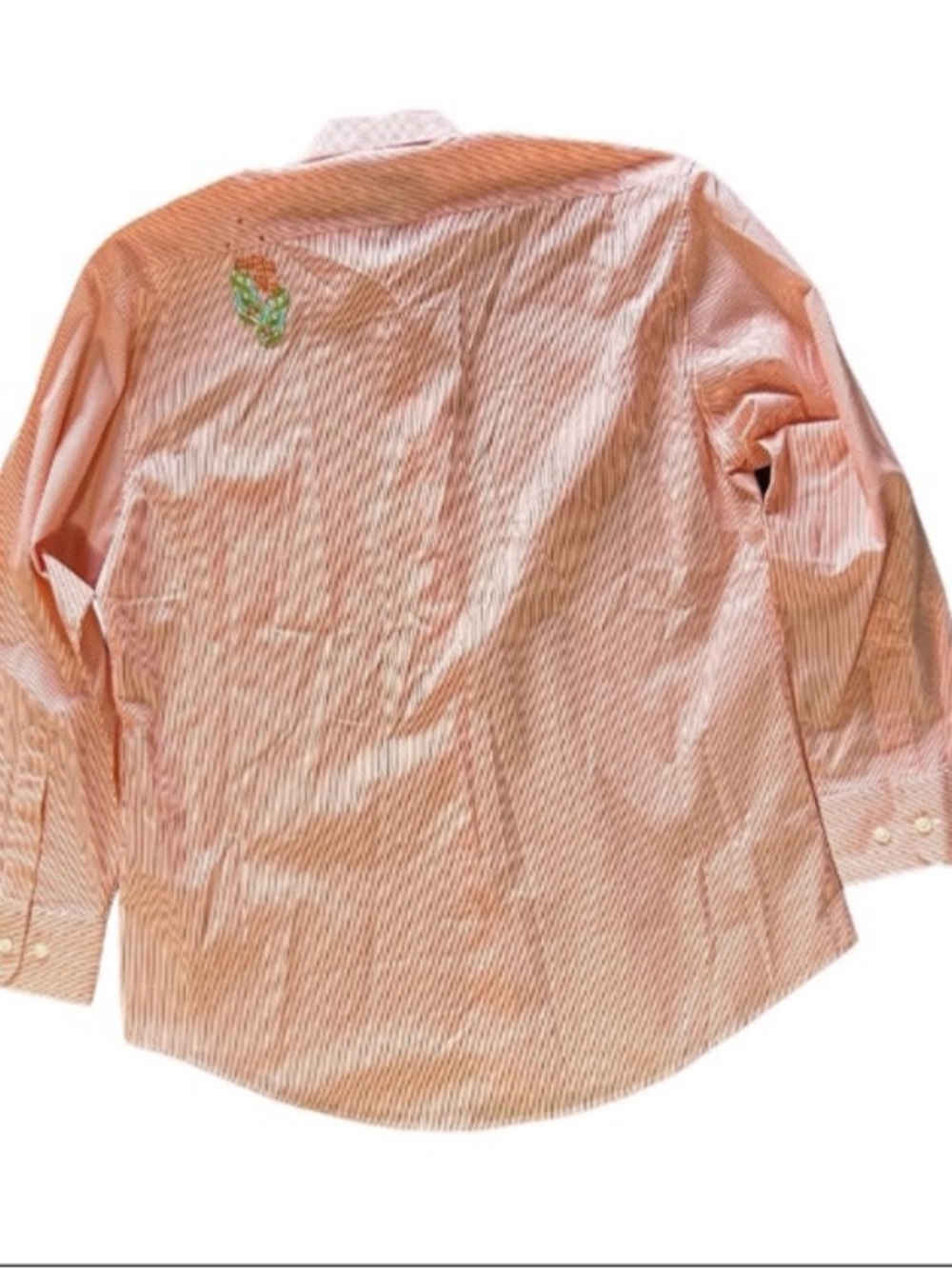Las Olas Striped Button Up Shirt Top Embroidered Rhinestone Women's M - Picture 8 of 10